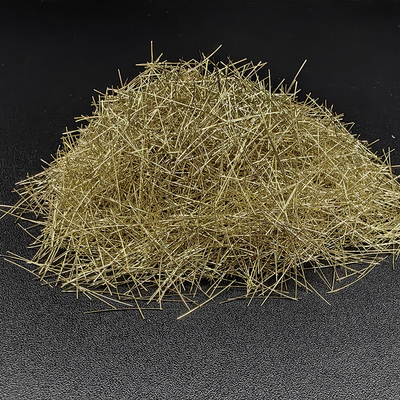 El latón del alto rendimiento cubrió la fibra de acero micro para el hormigón proyectado seco