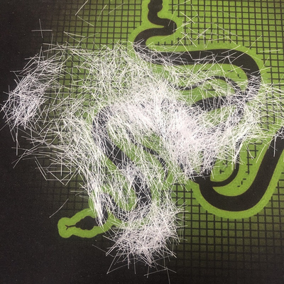 fibra concreta del alcohol polivinílico PVA del ultra alto rendimiento de 12mmx0.2mm para el uso de UHPC