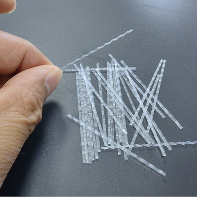 Forma de onda de fibra macro de polipropileno PP para la construcción de puentes