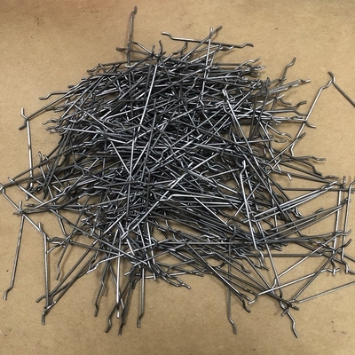 Fibra de acero pegada de alta resistencia del certificado del CE para la mezcla concreta