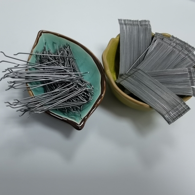 80/60 fibra de acero enganchada pegamento del extremo para reforzar el piso concreto