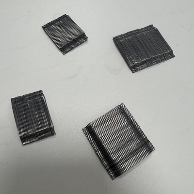 Fibra de acero enganchada pegada de alta resistencia del extremo para el túnel industrial Shotcreet del piso y la presa