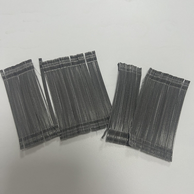 Fibra de acero enganchada pegada de alta resistencia del extremo para el túnel industrial Shotcreet del piso y la presa