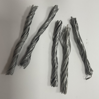 Fibra arracimada de los PP de la torsión material gris del polímero para el piso industrial