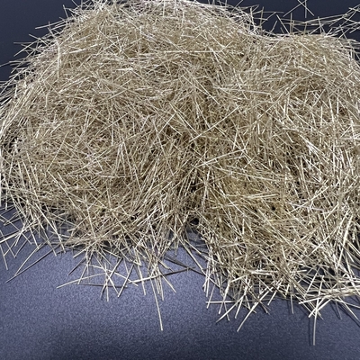 Fibra de acero micro sólida de oro para la construcción de carreteras del hormigón y de la carretera