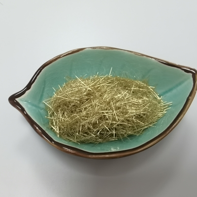 el cobre de cobre amarillo cubrió las fibras de acero micro de la fibra para el hormigón del rendimiento ultra alto de UHPC