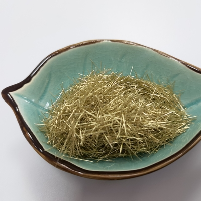 el cobre de cobre amarillo cubrió las fibras de acero micro de la fibra para el hormigón del rendimiento ultra alto de UHPC