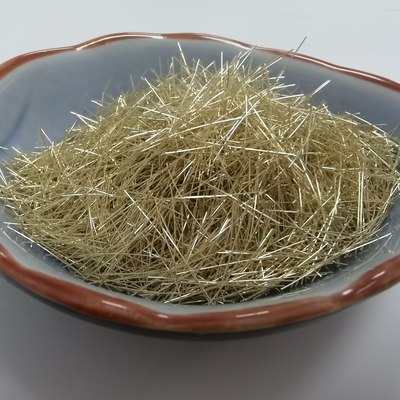 fibra de acero micro revestida de cobre amarillo del diámetro de 0.2m m 0.22m m para UHPC y el hormigón