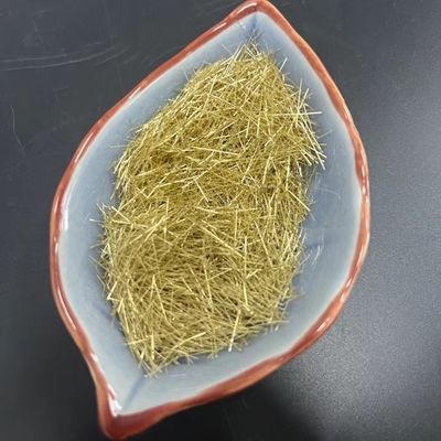 Fibra de acero 0.2x13m m de la fibra del microfilamento revestido de cobre de cobre amarillo del RPC para el tren de alta velocidad