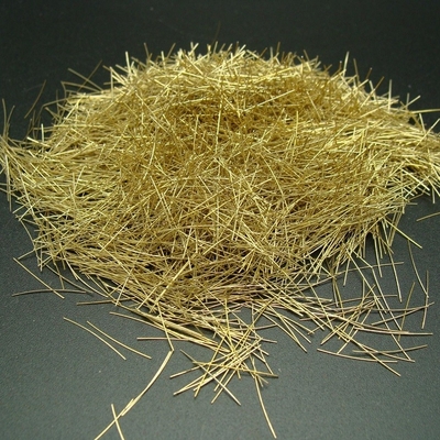 Fibra de acero 0.2x13m m de la fibra del microfilamento revestido de cobre de cobre amarillo del RPC para el tren de alta velocidad