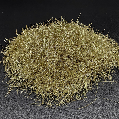 El latón del alto rendimiento cubrió la fibra de acero micro para el hormigón proyectado seco