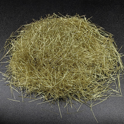 El latón del alto rendimiento cubrió la fibra de acero micro para el hormigón proyectado seco