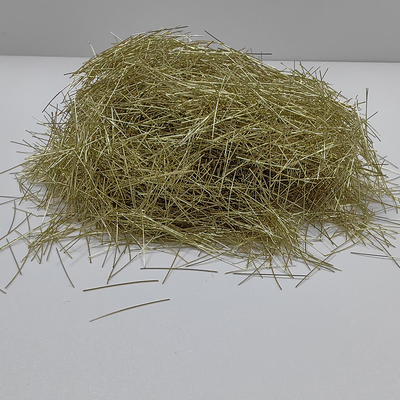 El latón del alto rendimiento cubrió la fibra de acero micro para el hormigón proyectado seco