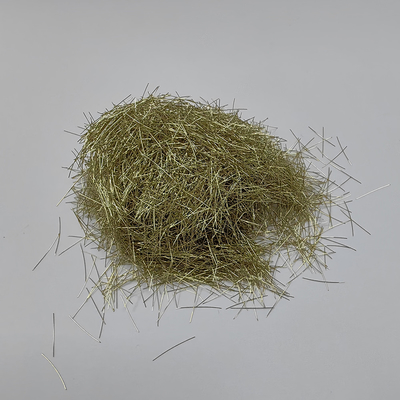 El latón del alto rendimiento cubrió la fibra de acero micro para el hormigón proyectado seco