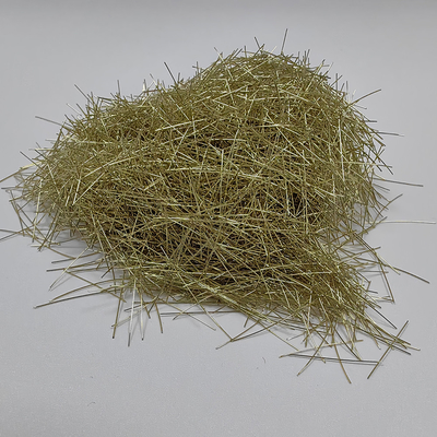 El latón del alto rendimiento cubrió la fibra de acero micro para el hormigón proyectado seco