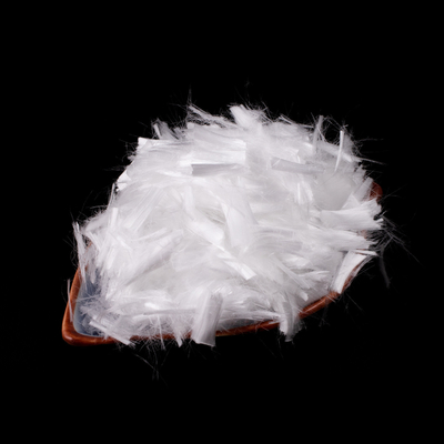 Fibra de polipropileno de hormigón blanco picado de 6 mm y 12 mm para paneles de cemento