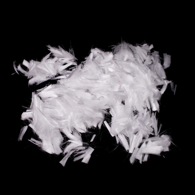 Fibra de polipropileno de hormigón blanco picado de 6 mm y 12 mm para paneles de cemento