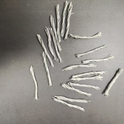 54 mm de alta resistencia a las grietas polipropileno PP Twisted Bundle Fibra reforzada con hormigón