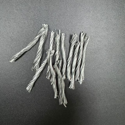 54 mm de alta resistencia a las grietas polipropileno PP Twisted Bundle Fibra reforzada con hormigón