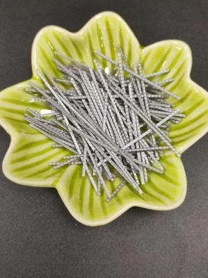 9000Mpa Anti-microcrack y dureza de PP Macro fibra en relieve para la ingeniería del hormigón