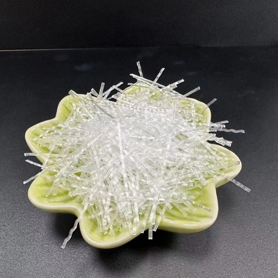 Forma de onda transparente de PP Macrofiber para materiales de refuerzo de la base para proteger la estabilidad de la base