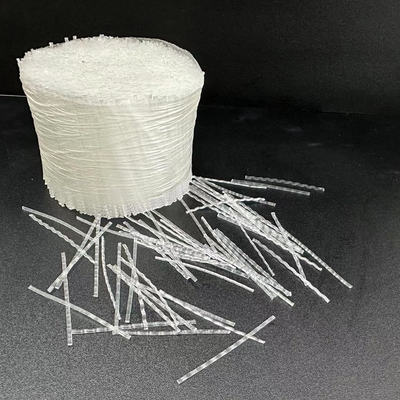 Forma de onda transparente de PP Macrofiber para materiales de refuerzo de la base para proteger la estabilidad de la base