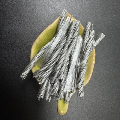 Tipo híbrido de fibra de PP de 48 mm para hormigón de masa
