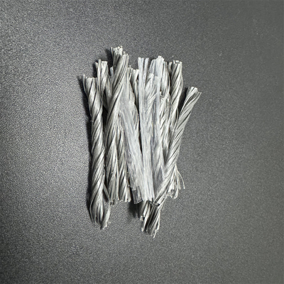 Tipo híbrido de fibra de PP de 48 mm para hormigón de masa