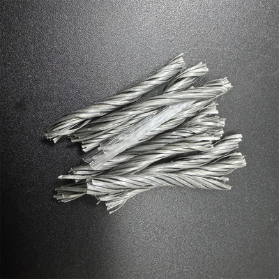 Tipo híbrido de fibra de PP de 48 mm para hormigón de masa