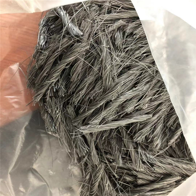el polipropileno híbrido PP de 54m m tuerce la fibra del paquete (fibras estructurales del sintético macro) para el hormigón